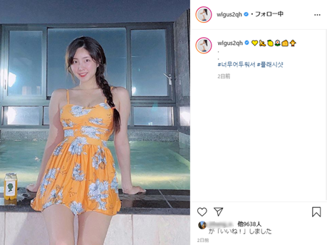 美女チアリーダーの“キャミワンピ姿”に注目！フラッシュ撮影でも際立つ圧巻の美貌【PHOTO】